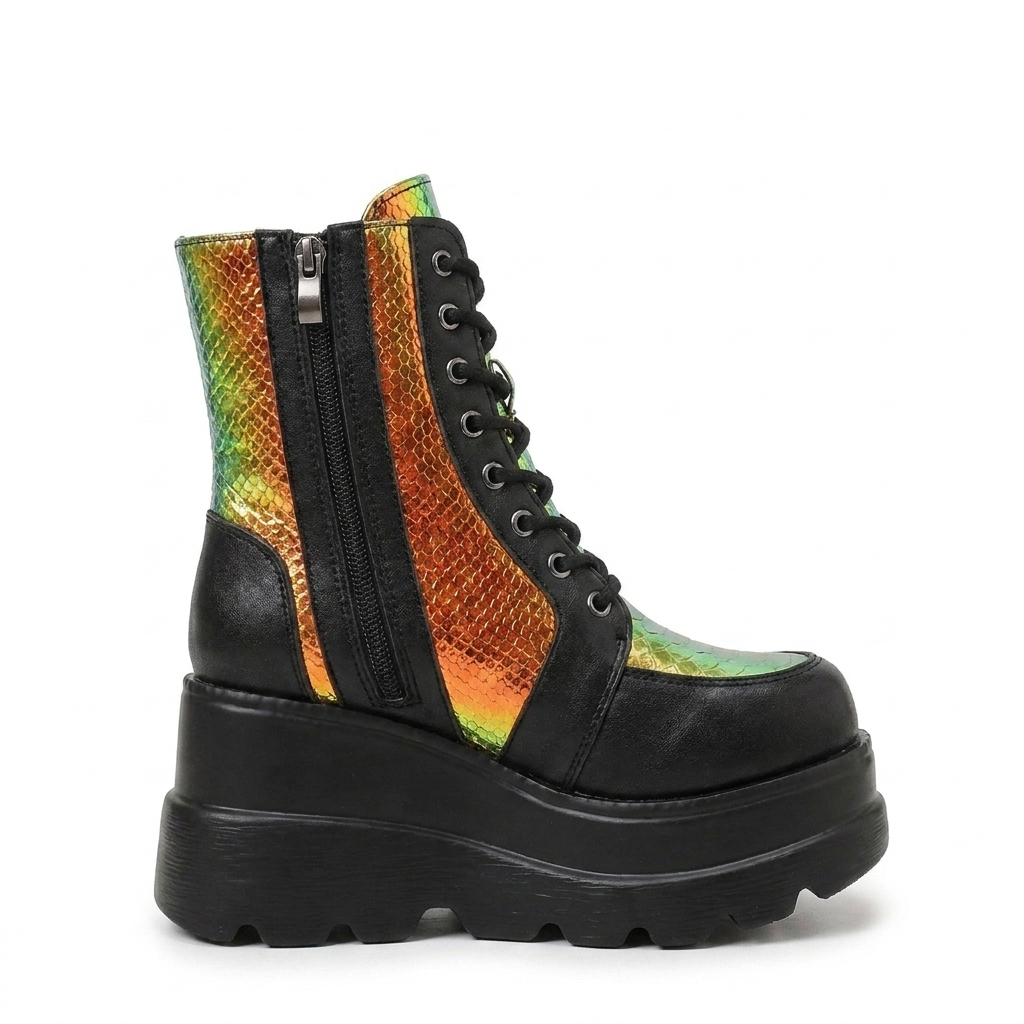 Bottines med tyk platform til kvinder
