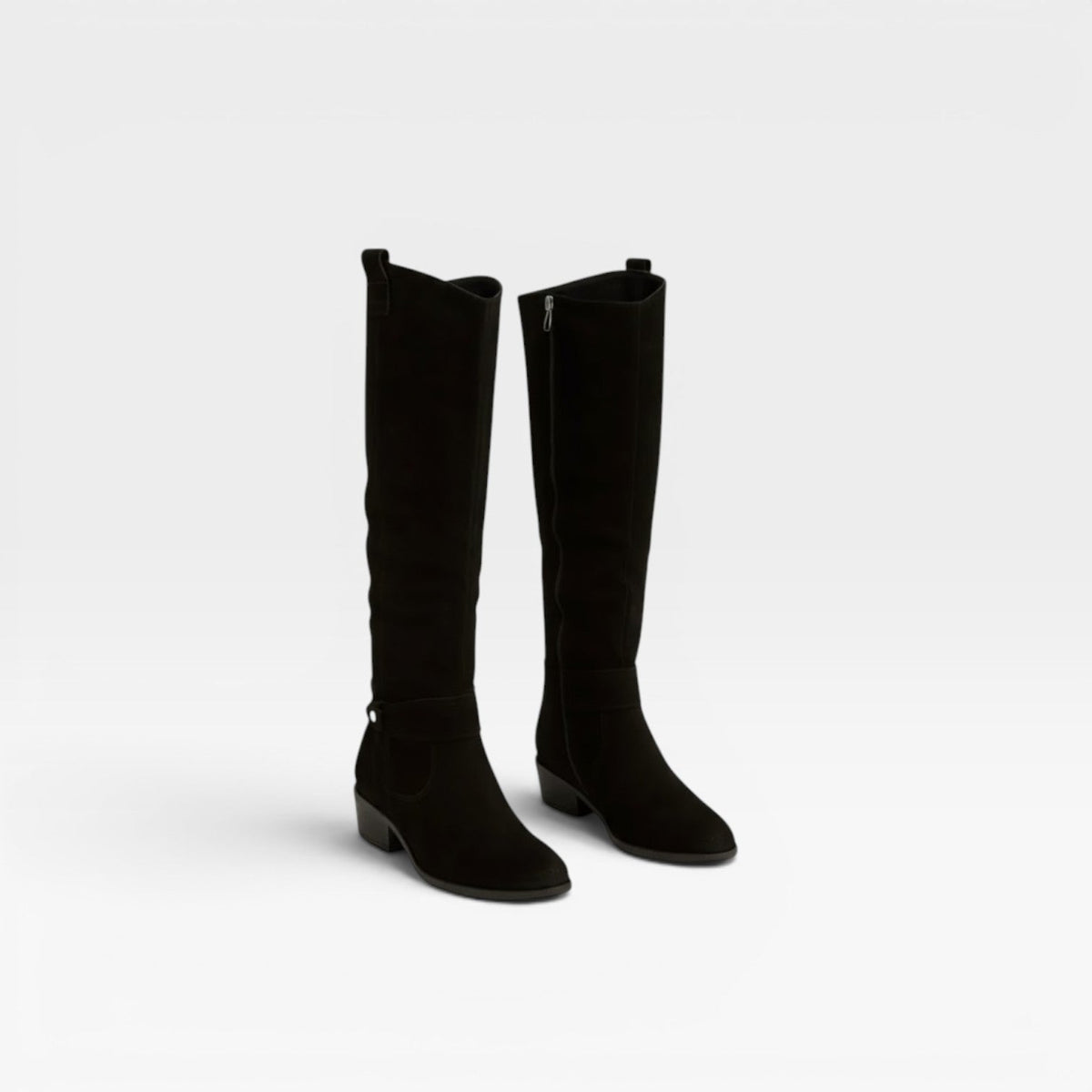 Dame Knæhøje Suede Støvler